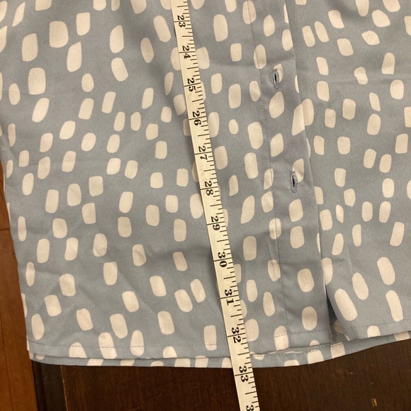 Vero Moda Petite exclusive tea dress in blue spot print NWOT - Picture 8 of 10